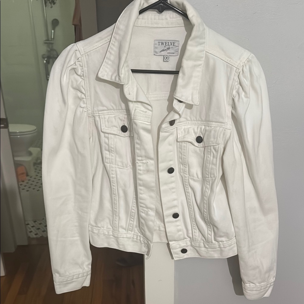 Women's White Denim Jacket